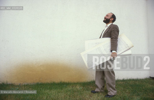 Latina, about 1985. Italian composer Salvatore Sciarrino / Latina, 1985 circa. Il compositore Salvatore Sciarrino - ©Marcello Mencarini/Rosebud2