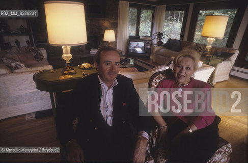 Westchester County, State of New York, 1989. Italian soprano Renata Scotto and her husband Lorenzo Anselmi in their house / Westchester County, Stato di New York, 1989. Il soprano Renata Scotto e suo marito Lorenzo Anselmi nella loro casa - ©Marcello Mencarini/Rosebud2