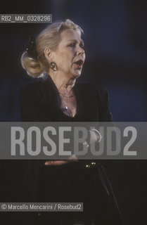 Italian soprano Renata Scotto performing in a recital  (1989) / Il soprano Renata Scotto durante un recital - ©Marcello Mencarini/Rosebud2