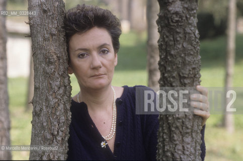 Italian writer Clara Sereni, about 1990 / La scrittrice Clara sereni, 1990 circa - ©Marcello Mencarini/Rosebud2