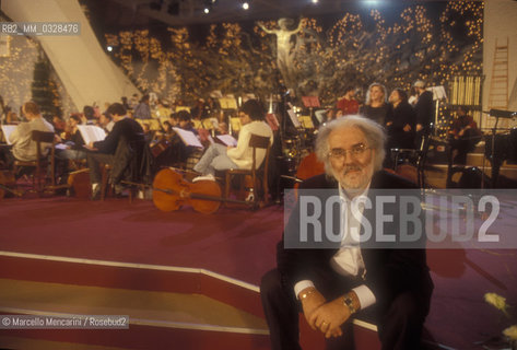 Conductor RENATO SERIO, sala Nervi, Vatican City, Rome 1998 / RENATO SERIO, direttore dorchestra, Sala Nervi, Vaticano, Roma 1998 ©Marcello Mencarini/Rosebud2