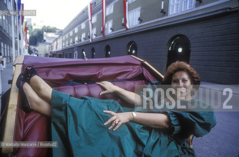 Salzburg, 1991. Italian soprano Luciana Serra / Salisburgo, 1991. Il soprano Luciana Serra - ©Marcello Mencarini/Rosebud2