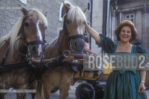 Salzburg, 1991. Italian soprano Luciana Serra / Salisburgo, 1991. Il soprano Luciana Serra - ©Marcello Mencarini/Rosebud2