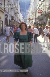 Salzburg, 1991. Italian soprano Luciana Serra / Salisburgo, 1991. Il soprano Luciana Serra - ©Marcello Mencarini/Rosebud2