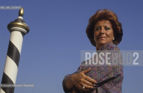 Opera singer Luciana Serra, Venice 1991 / La cantante lirica Luciana Serra, Venezia 1991 - ©Marcello Mencarini/Rosebud2