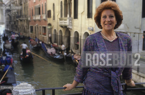 Opera singer Luciana Serra, Venice 1991 / La cantante lirica Luciana Serra, Venezia 1991 - ©Marcello Mencarini/Rosebud2