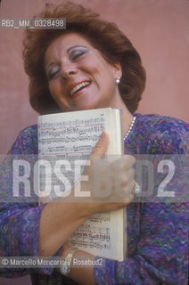 Opera singer LUCIANA SERRA, Venice 1991 / LUCIANA SERRA, cantante lirica, Venezia 1991 ©Marcello Mencarini/Rosebud2