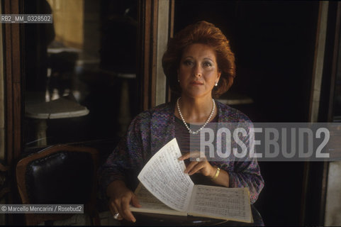 Opera singer Luciana Serra, Venice 1991 / La cantante lirica Luciana Serra, Venezia 1991 - ©Marcello Mencarini/Rosebud2