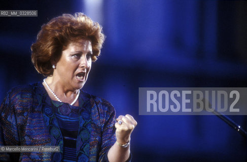 Opera singer LUCIANA SERRA, Venice 1991 / LUCIANA SERRA, cantante lirica, Venezia 1991 ©Marcello Mencarini/Rosebud2