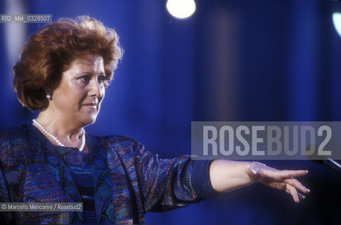 Opera singer LUCIANA SERRA, Venice 1991 / LUCIANA SERRA, cantante lirica, Venezia 1991 ©Marcello Mencarini/Rosebud2