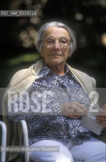 Russian-French writer Nathalie Sarraute (about 1990) / La scrittrice  Nathalie Sarraute (1990 circa) - ©Marcello Mencarini/Rosebud2