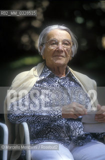 Russian-French writer Nathalie Sarraute (about 1990) / La scrittrice  Nathalie Sarraute (1990 circa) - ©Marcello Mencarini/Rosebud2