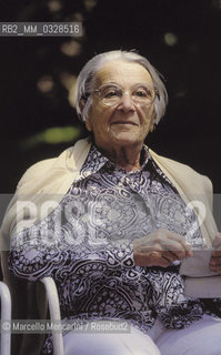 Russian-French writer Nathalie Sarraute (about 1990) / La scrittrice  Nathalie Sarraute (1990 circa) - ©Marcello Mencarini/Rosebud2