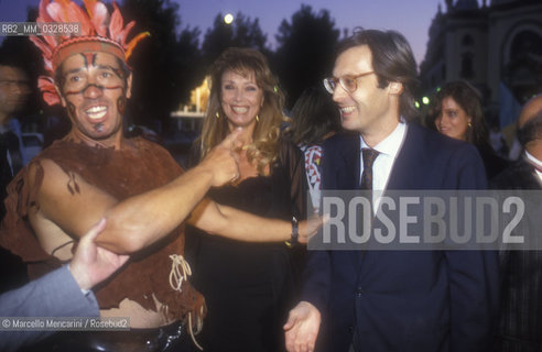 Venice Lido, Venice Film Festival 1992. Italian art critic Vittorio Sgarbi / Lido di Venezia, Mostra del Cinema di Venezia 1992. Il critico darte Vittorio Sgarbi - ©Marcello Mencarini/Rosebud2