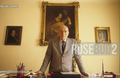 Rome, about 1985. Italian musicologist Francesco Siciliani / Roma, 1985 circa. Il musicologo Francesco Siciliani - ©Marcello Mencarini/Rosebud2