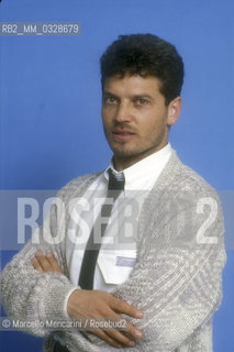 Pop singer Franco Simone, 1985 / Il cantante Franco Simone, 1985 - ©Marcello Mencarini/Rosebud2