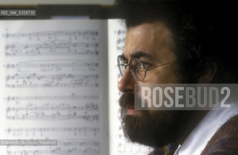 Rome, 1987. Italian conductor Giuseppe Sinopoli / Roma, 1987. Il direttore dorchestra Giuseppe Sinopoli  - ©Marcello Mencarini/Rosebud2