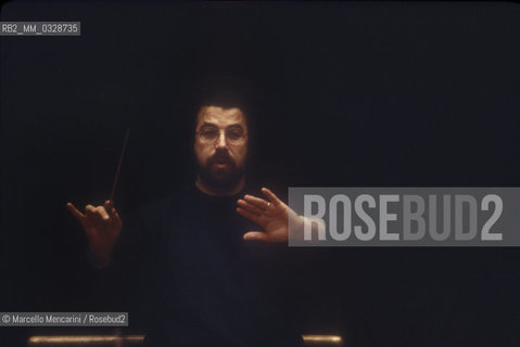 Italian conductor Giuseppe Sinopoli, 1988 / Il direttore dorchestra Giuseppe Sinopoli, 1988 - ©Marcello Mencarini/Rosebud2