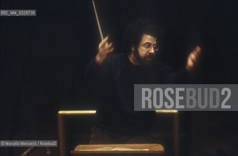 Italian conductor Giuseppe Sinopoli, 1988 / Il direttore dorchestra Giuseppe Sinopoli, 1988 - ©Marcello Mencarini/Rosebud2