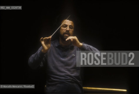 Italian conductor Giuseppe Sinopoli, 1993 / Il direttore dorchestra Giuseppe Sinopoli, 1993 - ©Marcello Mencarini/Rosebud2