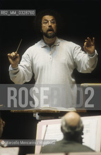 Music conductor Giuseppe Sinopoli, about 1990 / Il direttore dorchestra Giuseppe Sinopoli, 1990 circa - ©Marcello Mencarini/Rosebud2