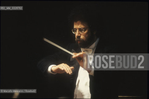 Music conductor Giuseppe Sinopoli, about 1990 / Il direttore dorchestra Giuseppe Sinopoli, 1990 circa - ©Marcello Mencarini/Rosebud2