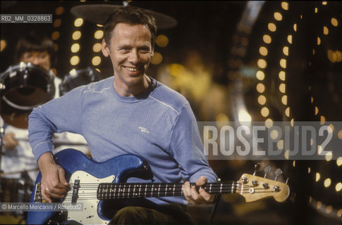 Herbie Flowers, bass guitarist for the band Sky (about 1985) / Herbie Flowers, bassista del gruppo Sky (1985 circa) - ©Marcello Mencarini/Rosebud2