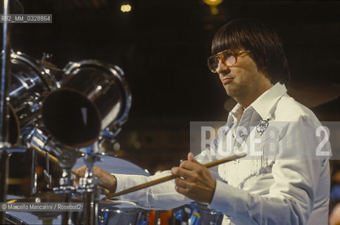 Tristan Fry, drummer of the group Sky (about 1985) / Tristan Fry, batterista del gruppo Sky (1985 circa) - ©Marcello Mencarini/Rosebud2