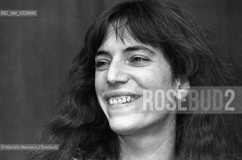 American singer-songwriter, poet and visual artist Patti Smith (Bologna, 1979) / La cantautrice e poetessa Patti Smith (Bologna, 1979) - ©Marcello Mencarini/Rosebud2