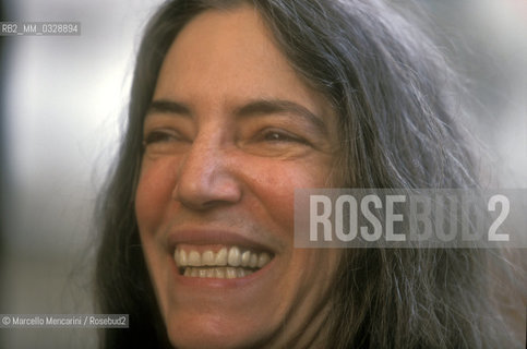 Venice, 1999. American singer-songwriter, poet and visual artist Patti Smith / Venezia, 1999. La cantautrice e poetessa Patti Smith - ©Marcello Mencarini/Rosebud2