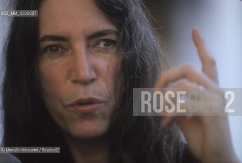 Venice, 1999. American singer-songwriter, poet and visual artist Patti Smith / Venezia, 1999. La cantautrice e poetessa Patti Smith - ©Marcello Mencarini/Rosebud2