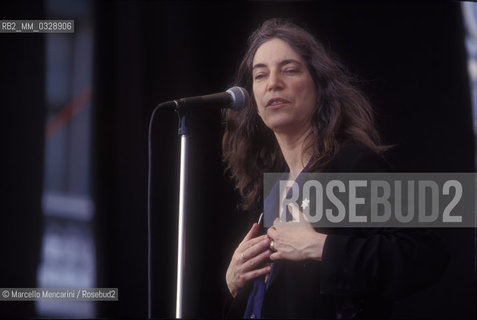 Venice 1999. American singer-songwriter and poet Patti Smith in concert / Venezia 1999. La cantautrice e poetessa Patti Smith in concerto - ©Marcello Mencarini/Rosebud2