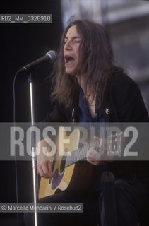 Venice 1999. American singer-songwriter and poet Patti Smith in concert / Venezia 1999. La cantautrice e poetessa Patti Smith in concerto - ©Marcello Mencarini/Rosebud2