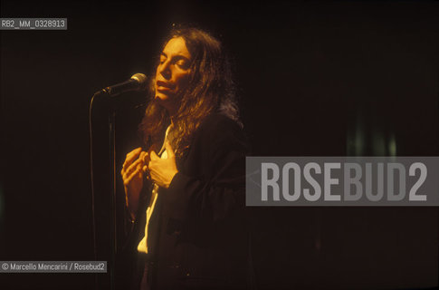 Venice 1999. American singer-songwriter and poet Patti Smith in concert / Venezia 1999. La cantautrice e poetessa Patti Smith in concerto - ©Marcello Mencarini/Rosebud2