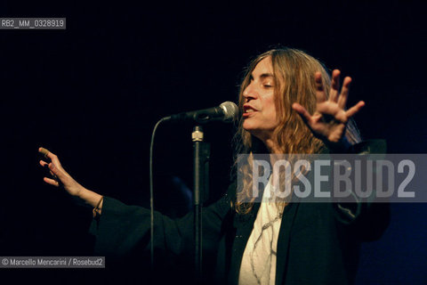 Milan, 10 october 2004, American singer-songwriter Patti Smith in concert  /  Milano, 10 ottobre 2004. La cantautrice Patti Smith in concerto - ©Marcello Mencarini/Rosebud2