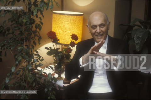 Hungarian-British conductor Geor Solti, 1991 / Il direttore dorchestra Georg Solti, 1991 - ©Marcello Mencarini/Rosebud2