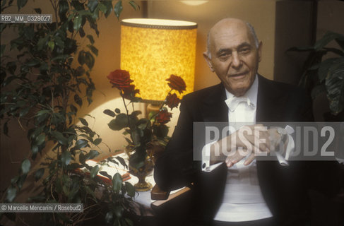 Hungarian-British conductor Geor Solti, 1991 / Il direttore dorchestra Georg Solti, 1991 - ©Marcello Mencarini/Rosebud2