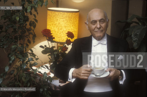 Hungarian-British conductor Geor Solti, 1991 / Il direttore dorchestra Georg Solti, 1991 - ©Marcello Mencarini/Rosebud2