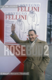 Rome, January 1995. Italian actor Alberto Sordi at the meeting Lets Study Fellini / Roma, 1995. Lattore Alberto Sordi al convegno Studiamo Fellini - ©Marcello Mencarini/Rosebud2