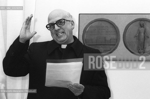 Jesuit theologian and political scientist Bartolomeo Sorge (about 1980) / Il gesuita, teologo e politologo Bartolomeo Sorge (1980 circa) - ©Marcello Mencarini/Rosebud2