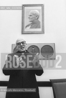 Jesuit theologian and political scientist Bartolomeo Sorge (about 1980) / Il gesuita, teologo e politologo Bartolomeo Sorge (1980 circa) - ©Marcello Mencarini/Rosebud2