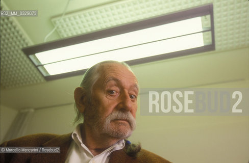 Milan, 1999. Italian designer Ettore Sottsass / Milano, 1999. Il designer Ettore Sottsass - ©Marcello Mencarini/Rosebud2