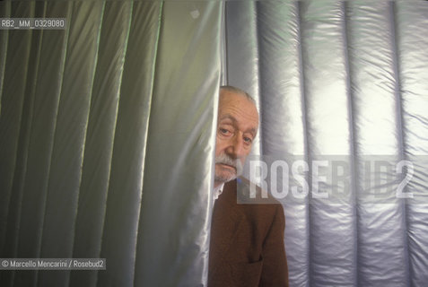 Milan, 1999. Italian designer Ettore Sottsass / Milano, 1999. Il designer Ettore Sottsass - ©Marcello Mencarini/Rosebud2