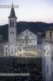 Spoleto, Festival of Two Worlds about 1983. Concert in Cathedral Square / Spoleto, Festival dei due mondi 1983 circa. Concerto in piazza Duomo - ©Marcello Mencarini/Rosebud2