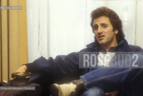 American actor and singer Frank Stallone, younger brother of Sivester Stallone (about 1988) / Lattore e cantante Frank Stallone, fratello minore di Silvester Stallone (1988 circa) - ©Marcello Mencarini/Rosebud2