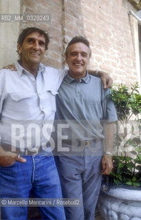 Venice Lido, Venice Film Festival, 1988. American actors Harry Dean Stanton and Dennis Hopper / Lido di Venezia, Mostra del Cinema di Venezia 1988. Gli attori Harry Dean Stanton e Dennis Hopper - ©Marcello Mencarini/Rosebud2