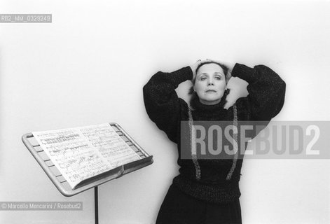 Rome, 1984. American soprano Olivia Stapp / Roma, 1984. il soprano Olivia Stapp - ©Marcello Mencarini/Rosebud2