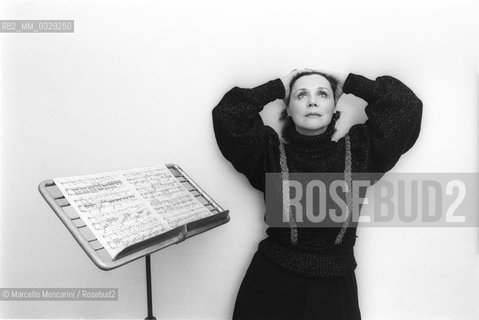 Rome, 1984. American soprano Olivia Stapp / Roma, 1984. il soprano Olivia Stapp - ©Marcello Mencarini/Rosebud2