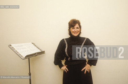 Rome, 1984. American soprano Olivia Stapp / Roma, 1984. il soprano Olivia Stapp - ©Marcello Mencarini/Rosebud2