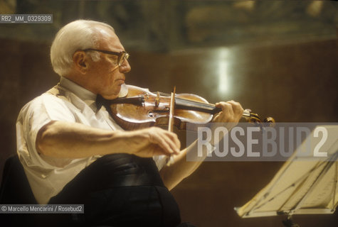 Rome, 1995. Violinist Isaac Stern / Roma, 1995. Il violinista Isaac Stern - ©Marcello Mencarini/Rosebud2